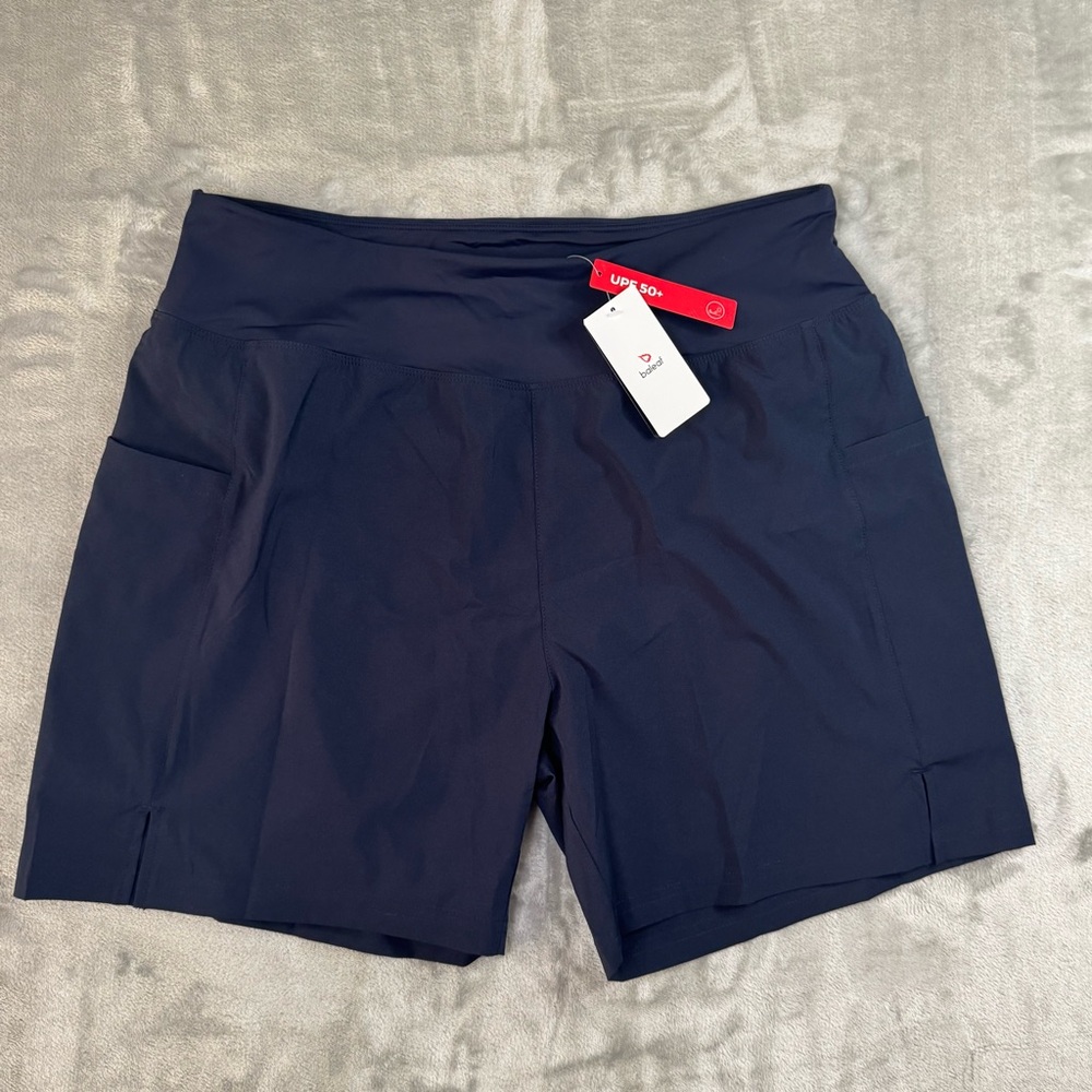 Baleaf Women’s Size XL Blue Bike Shorts With Pockets